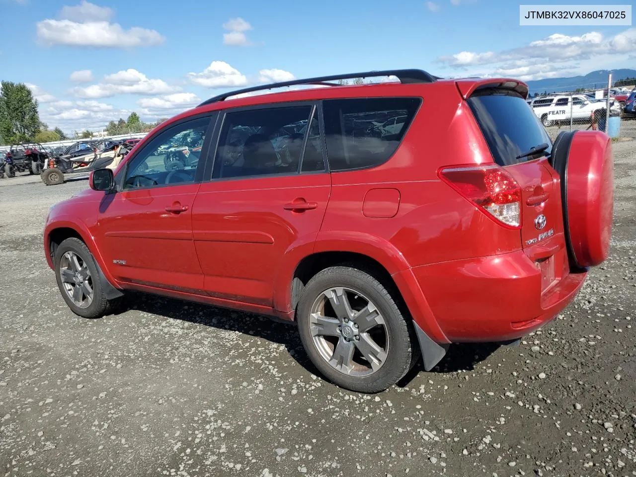 JTMBK32VX86047025 2008 Toyota Rav4 Sport