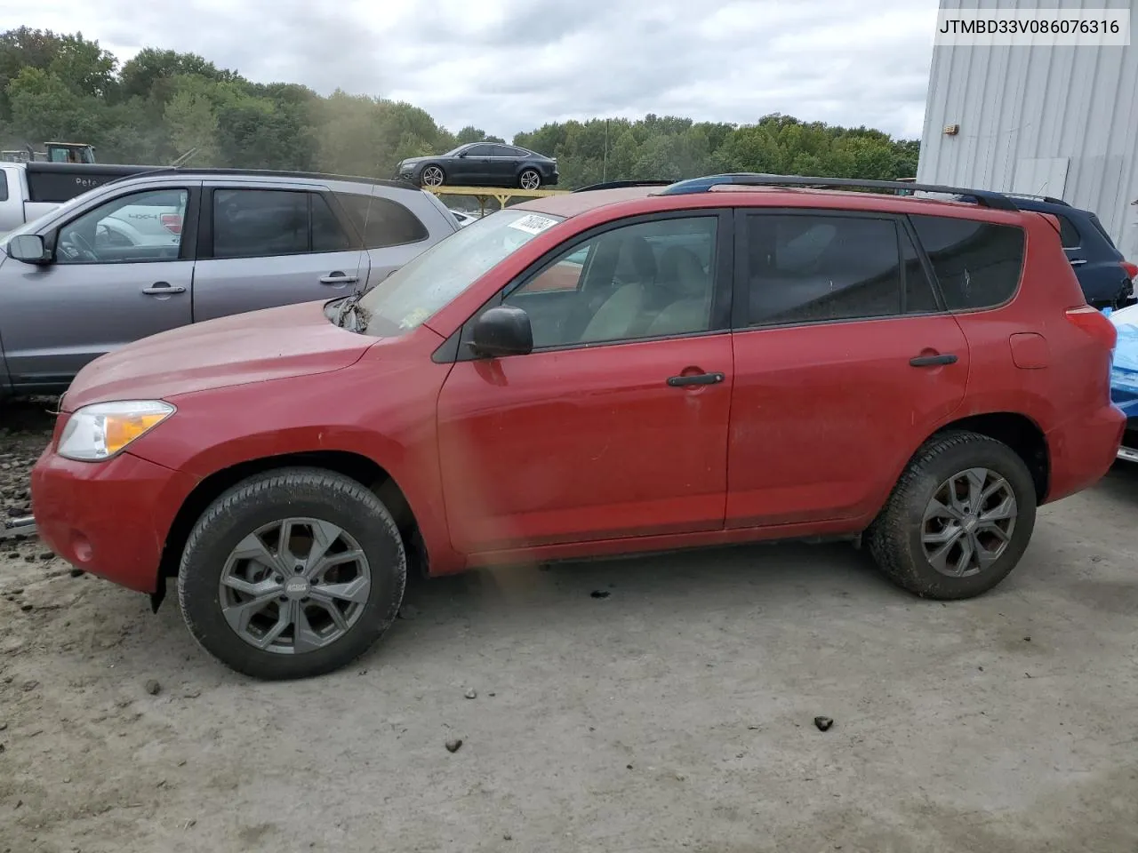 2008 Toyota Rav4 VIN: JTMBD33V086076316 Lot: 71680364