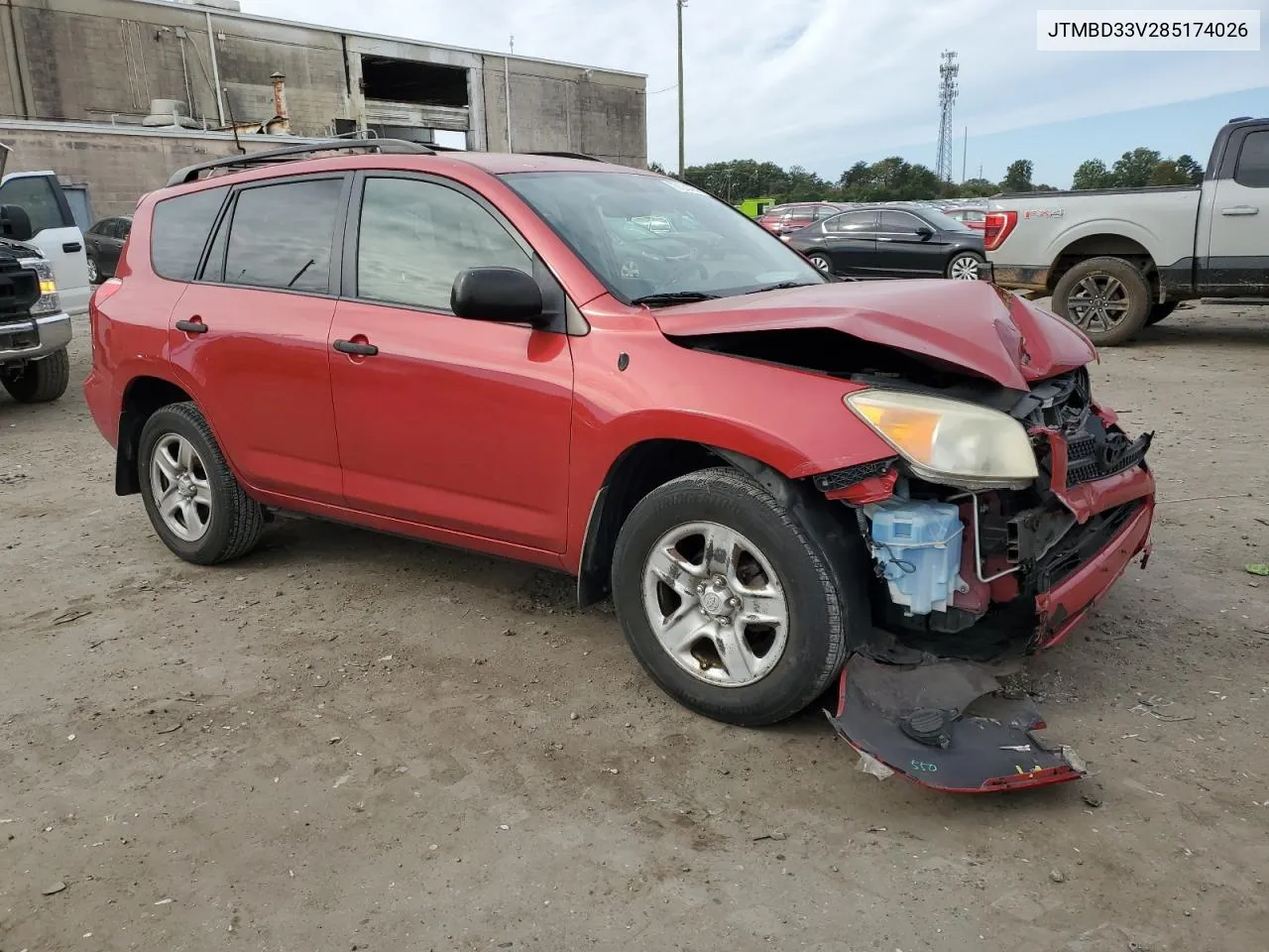 2008 Toyota Rav4 VIN: JTMBD33V285174026 Lot: 72128494