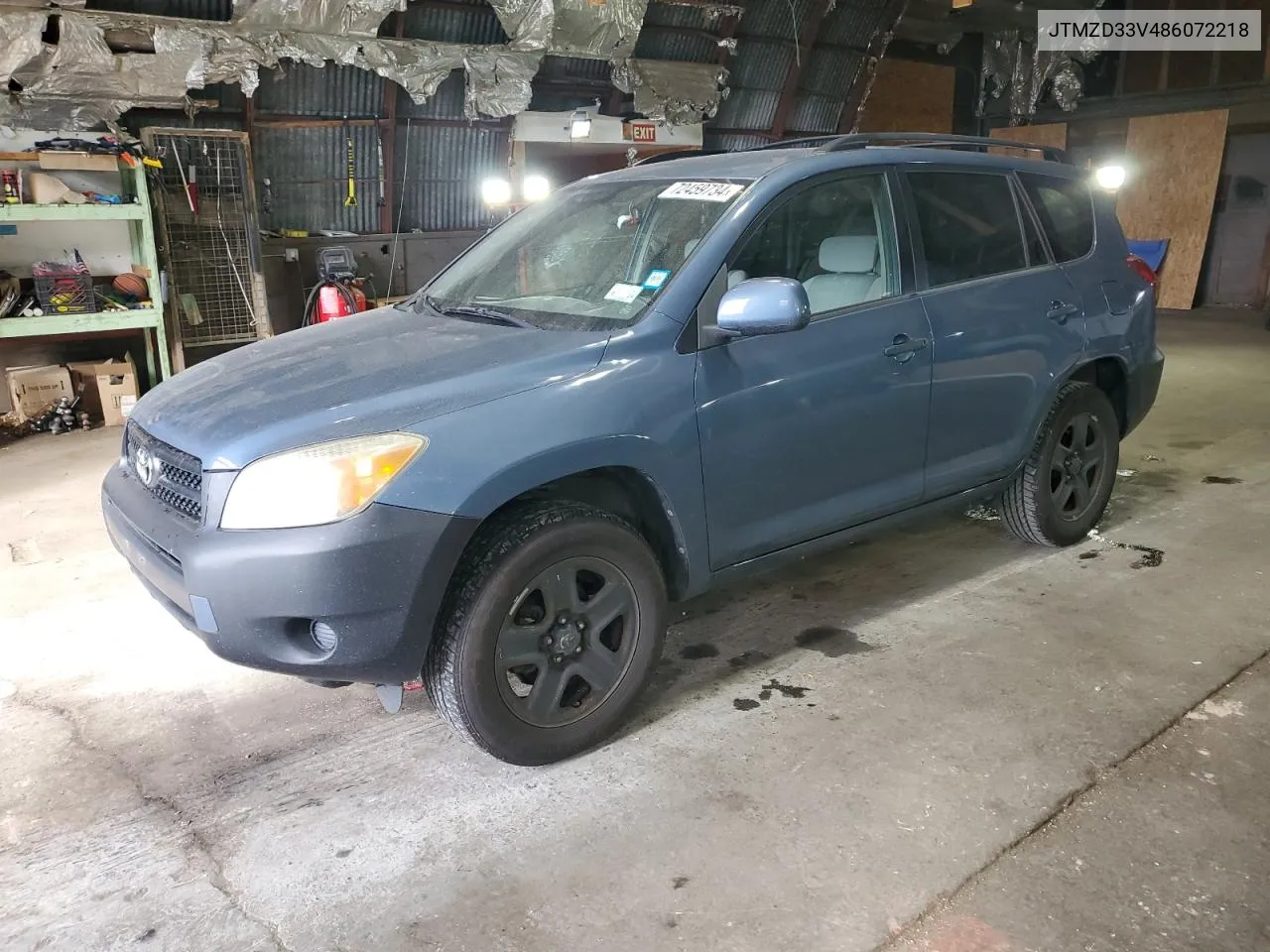 2008 Toyota Rav4 VIN: JTMZD33V486072218 Lot: 72459734