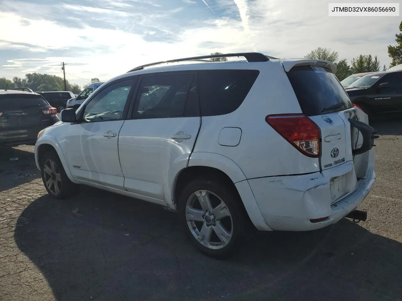 2008 Toyota Rav4 Sport VIN: JTMBD32VX86056690 Lot: 72648744