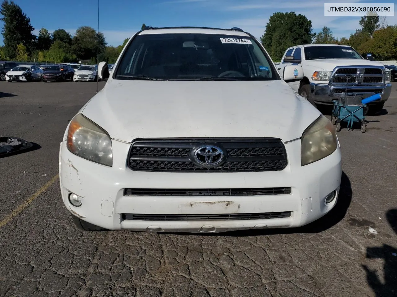 2008 Toyota Rav4 Sport VIN: JTMBD32VX86056690 Lot: 72648744