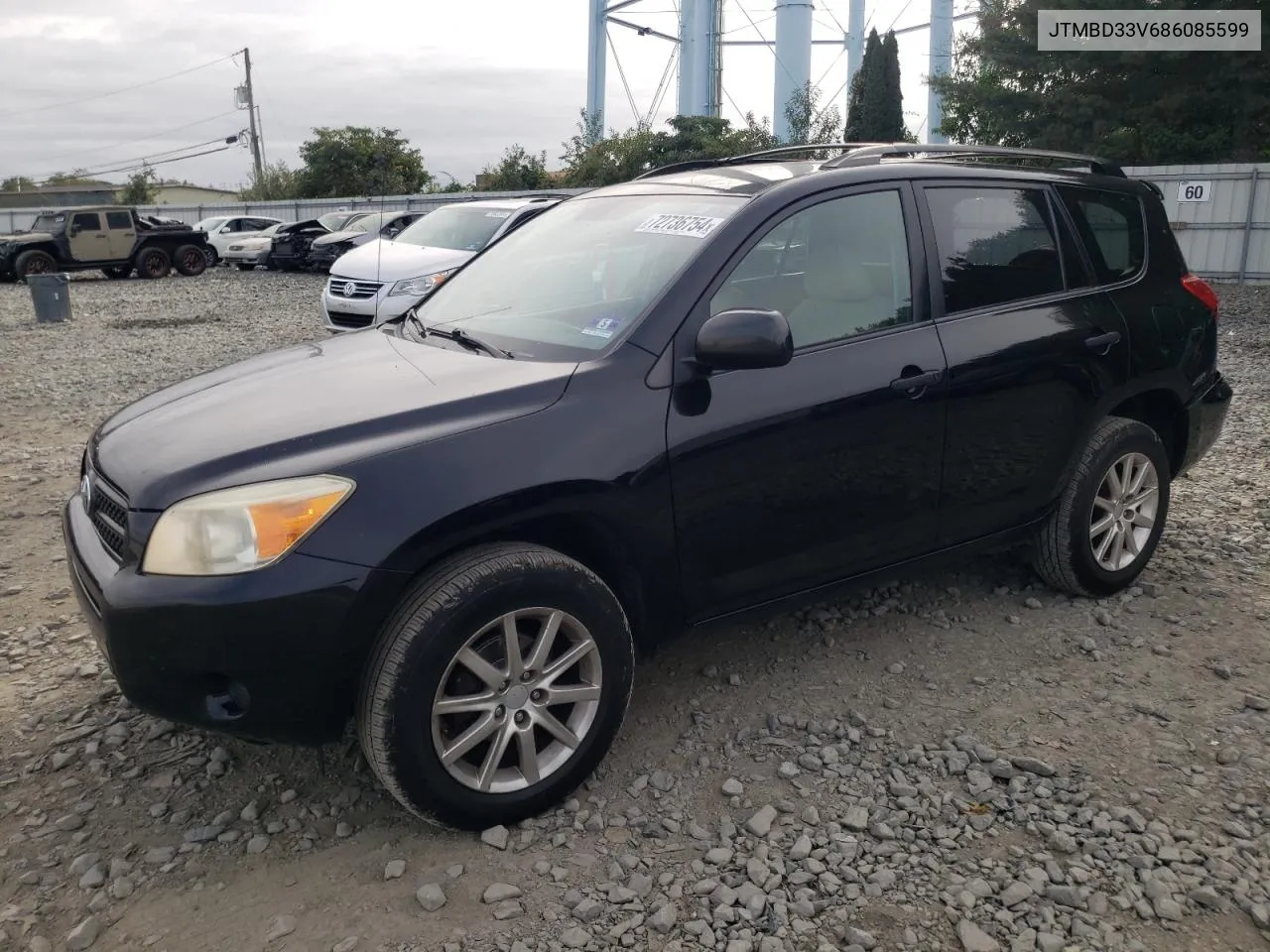 2008 Toyota Rav4 VIN: JTMBD33V686085599 Lot: 72736754