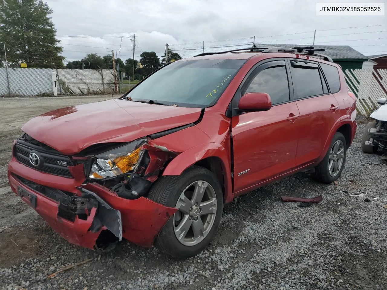 2008 Toyota Rav4 Sport VIN: JTMBK32V585052526 Lot: 72933814