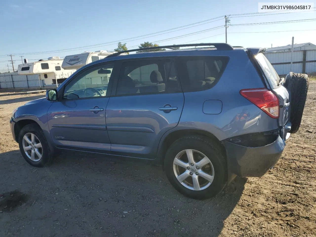 2008 Toyota Rav4 Limited VIN: JTMBK31V986045817 Lot: 72962454