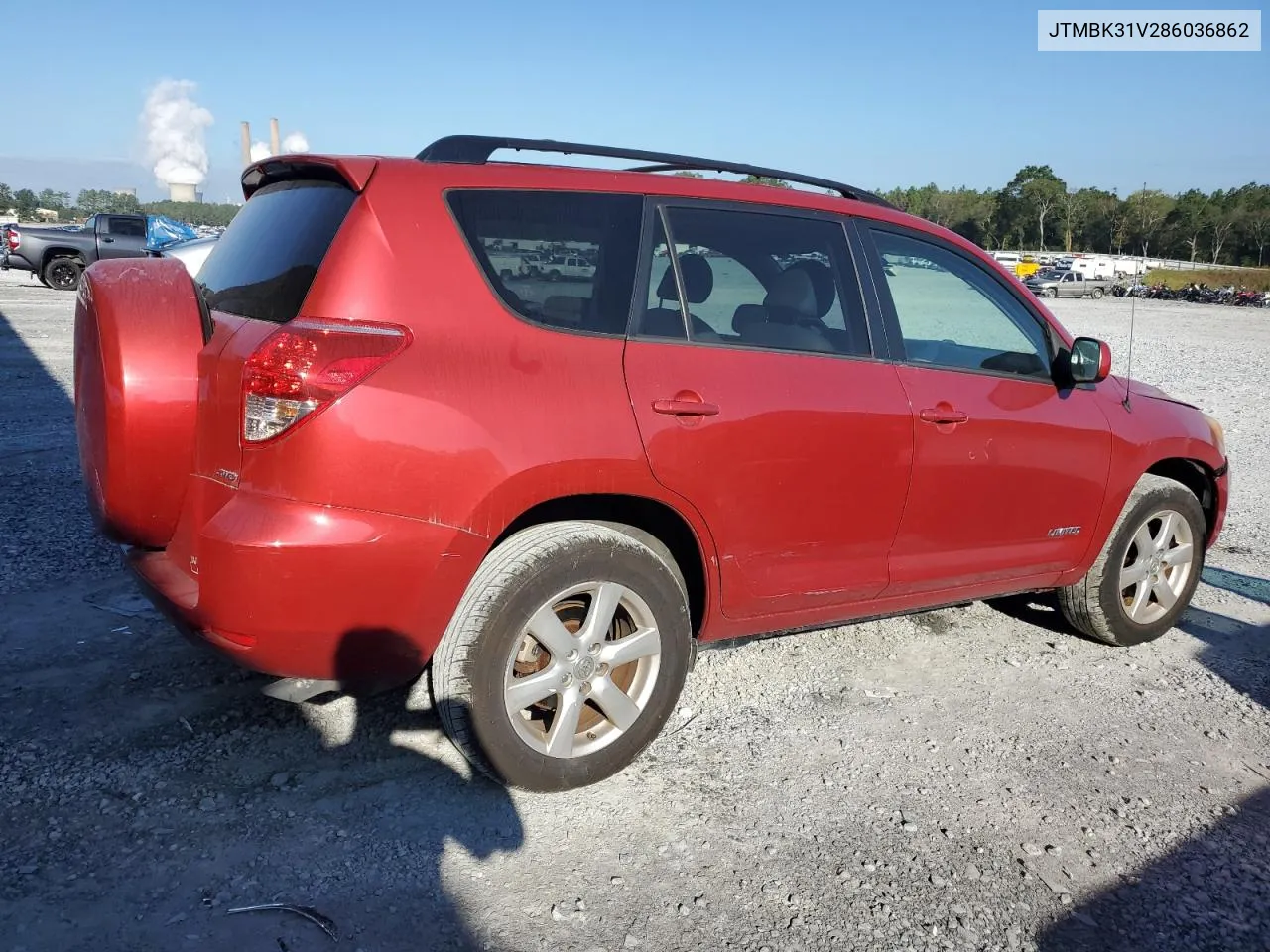 2008 Toyota Rav4 Limited VIN: JTMBK31V286036862 Lot: 73854924