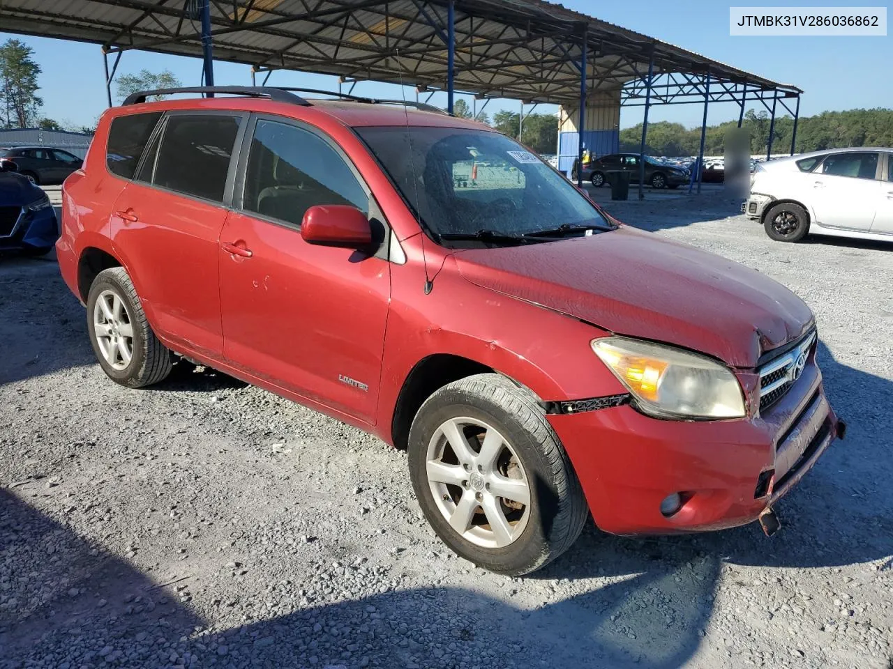 2008 Toyota Rav4 Limited VIN: JTMBK31V286036862 Lot: 73854924