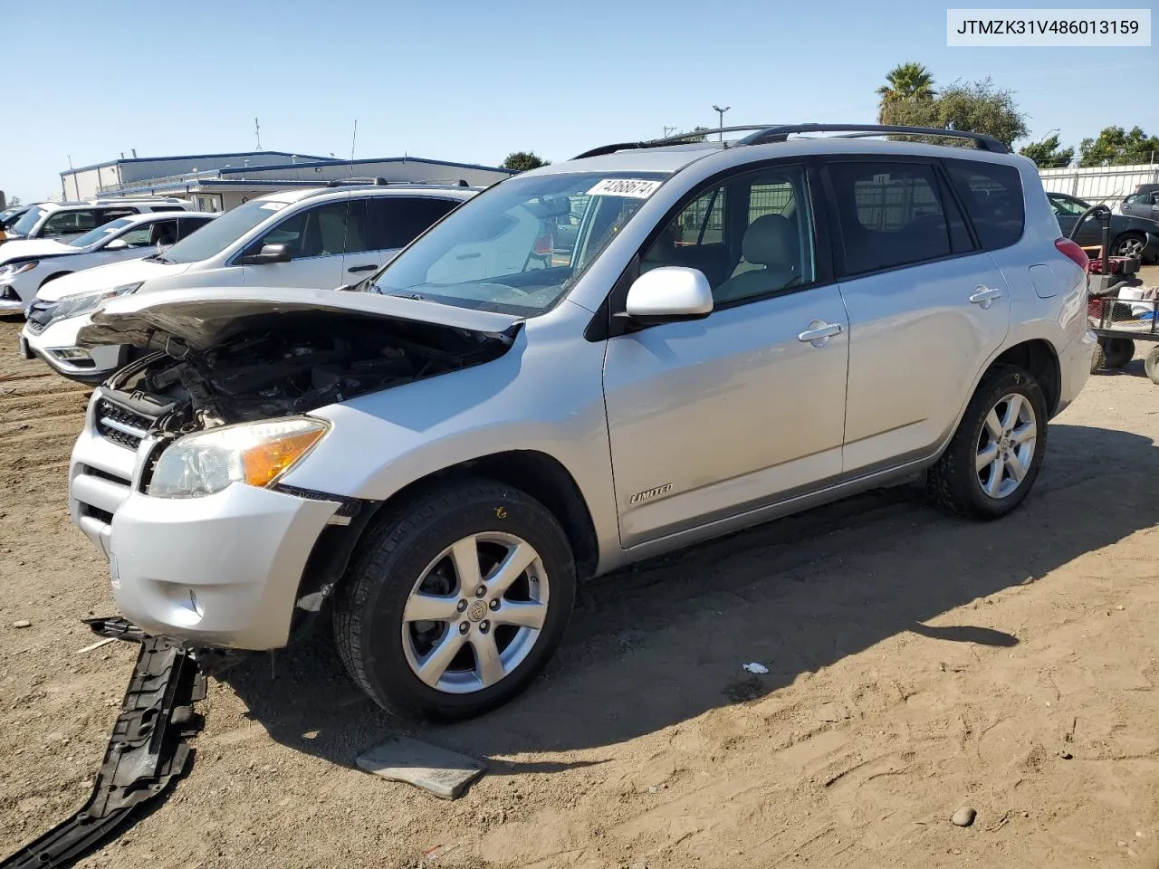 2008 Toyota Rav4 Limited VIN: JTMZK31V486013159 Lot: 74368674