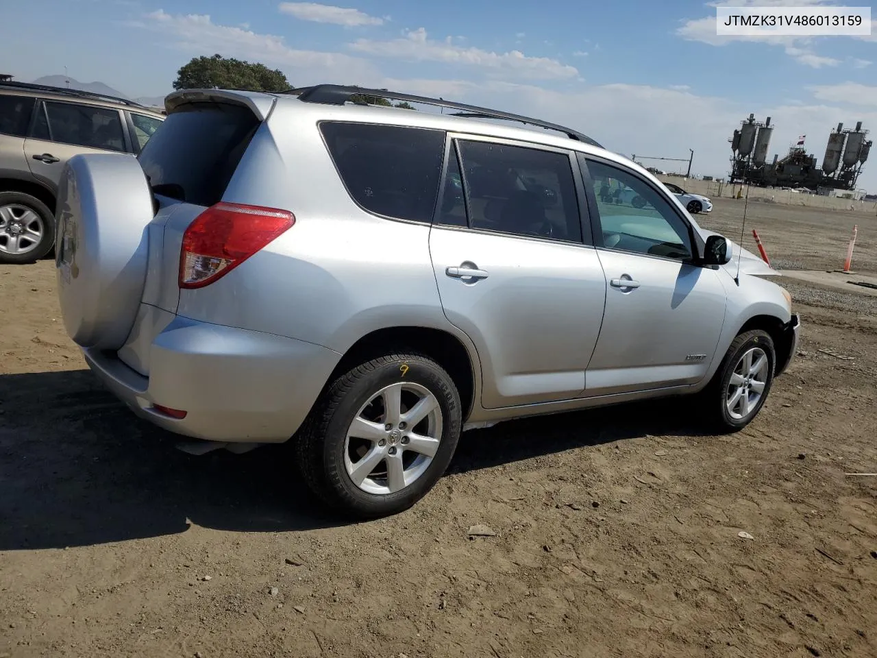 2008 Toyota Rav4 Limited VIN: JTMZK31V486013159 Lot: 74368674