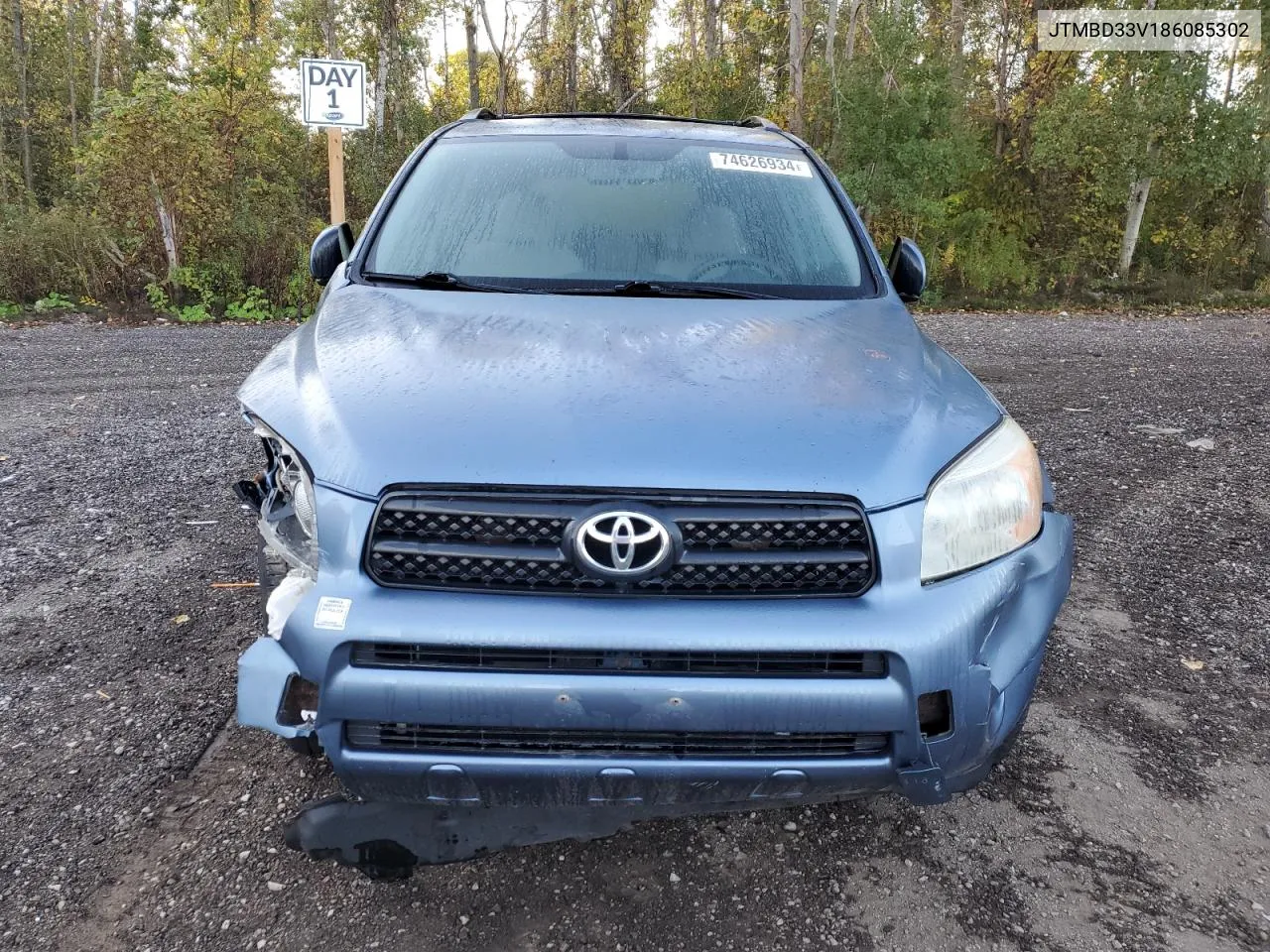 2008 Toyota Rav4 VIN: JTMBD33V186085302 Lot: 74626934