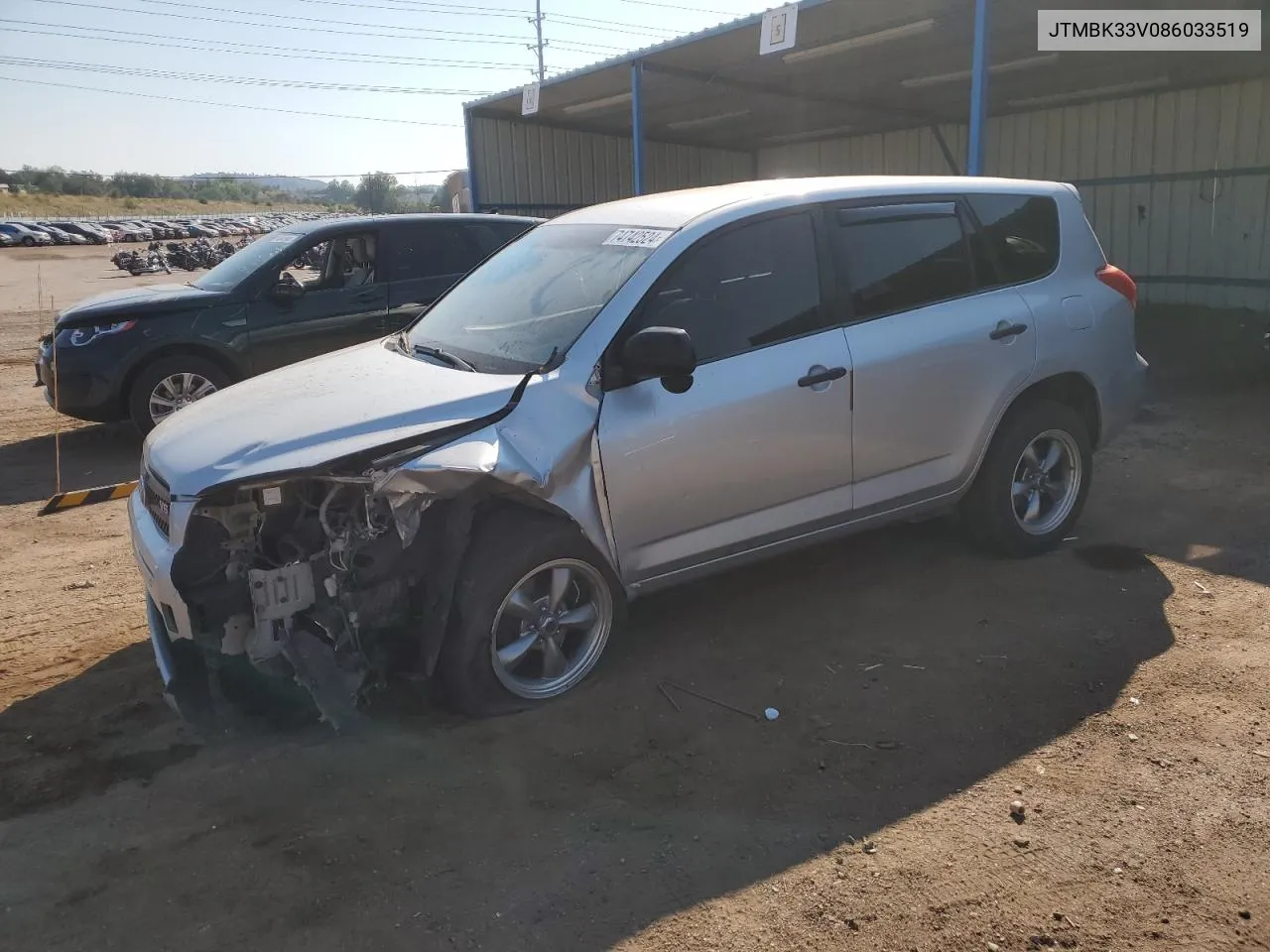 2008 Toyota Rav4 VIN: JTMBK33V086033519 Lot: 74742524