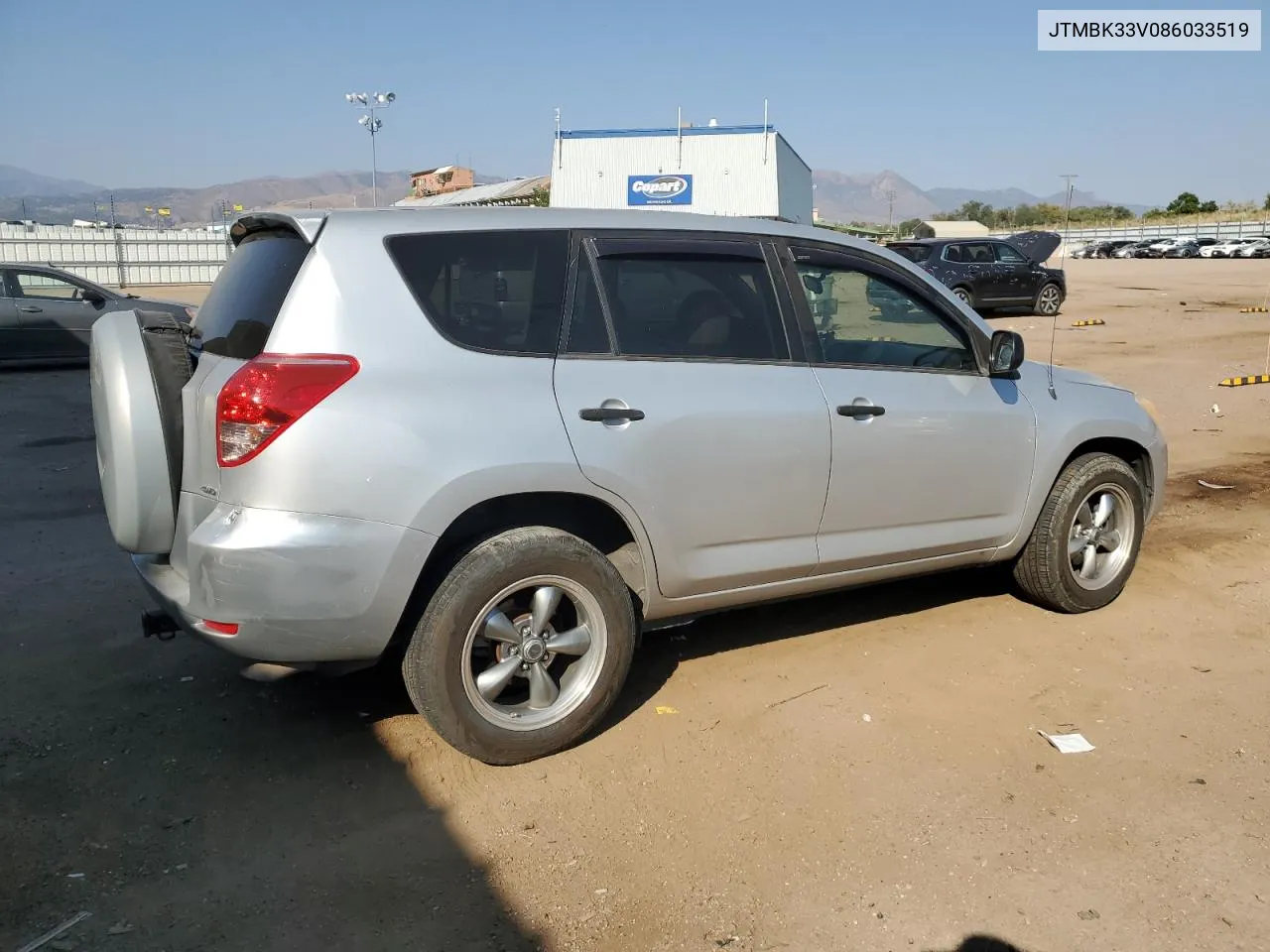 2008 Toyota Rav4 VIN: JTMBK33V086033519 Lot: 74742524