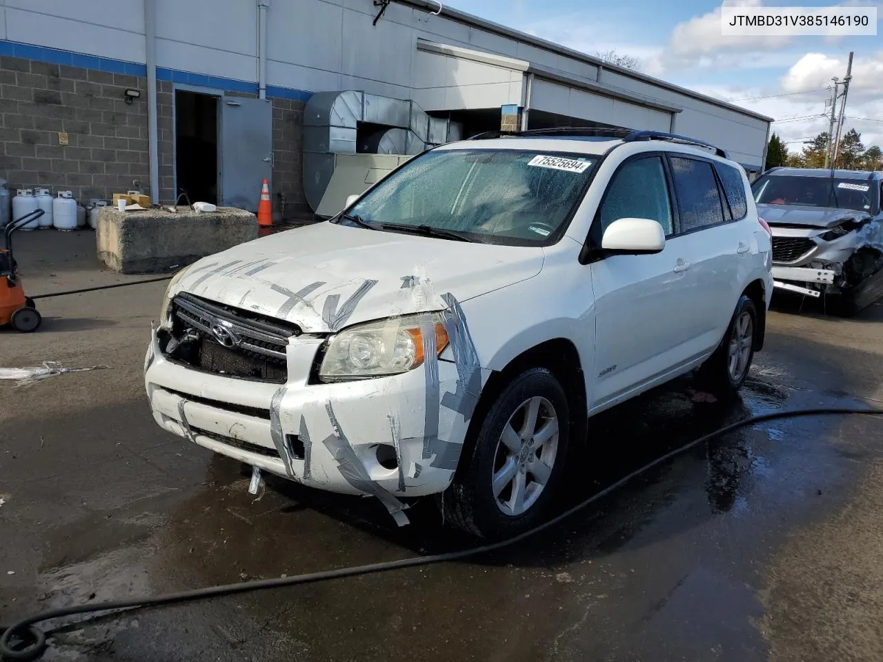 2008 Toyota Rav4 Limited VIN: JTMBD31V385146190 Lot: 75525694