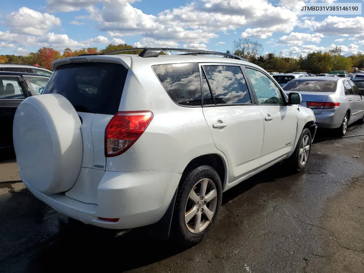 2008 Toyota Rav4 Limited VIN: JTMBD31V385146190 Lot: 75525694