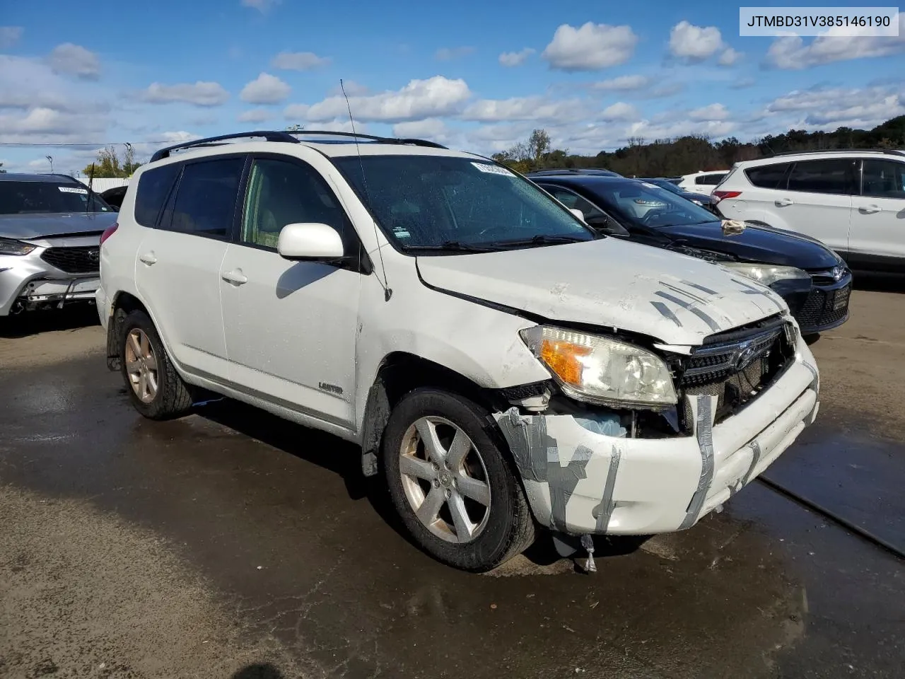 2008 Toyota Rav4 Limited VIN: JTMBD31V385146190 Lot: 75525694