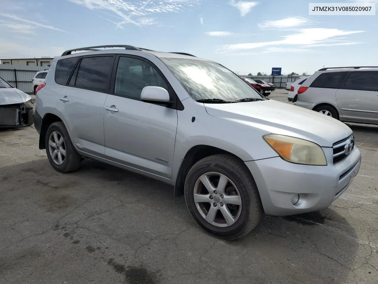 JTMZK31V085020907 2008 Toyota Rav4 Limited