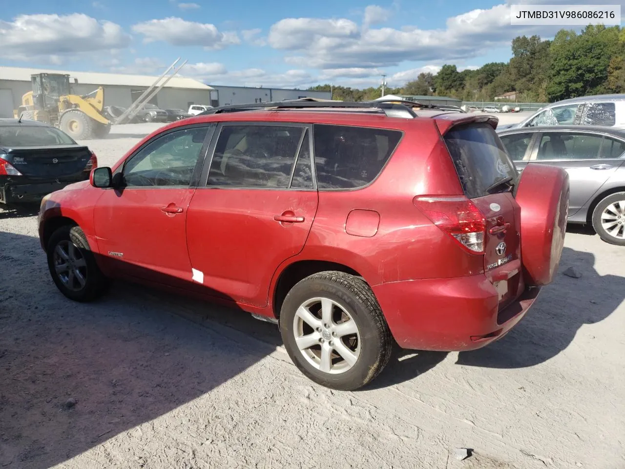 2008 Toyota Rav4 Limited VIN: JTMBD31V986086216 Lot: 76229544