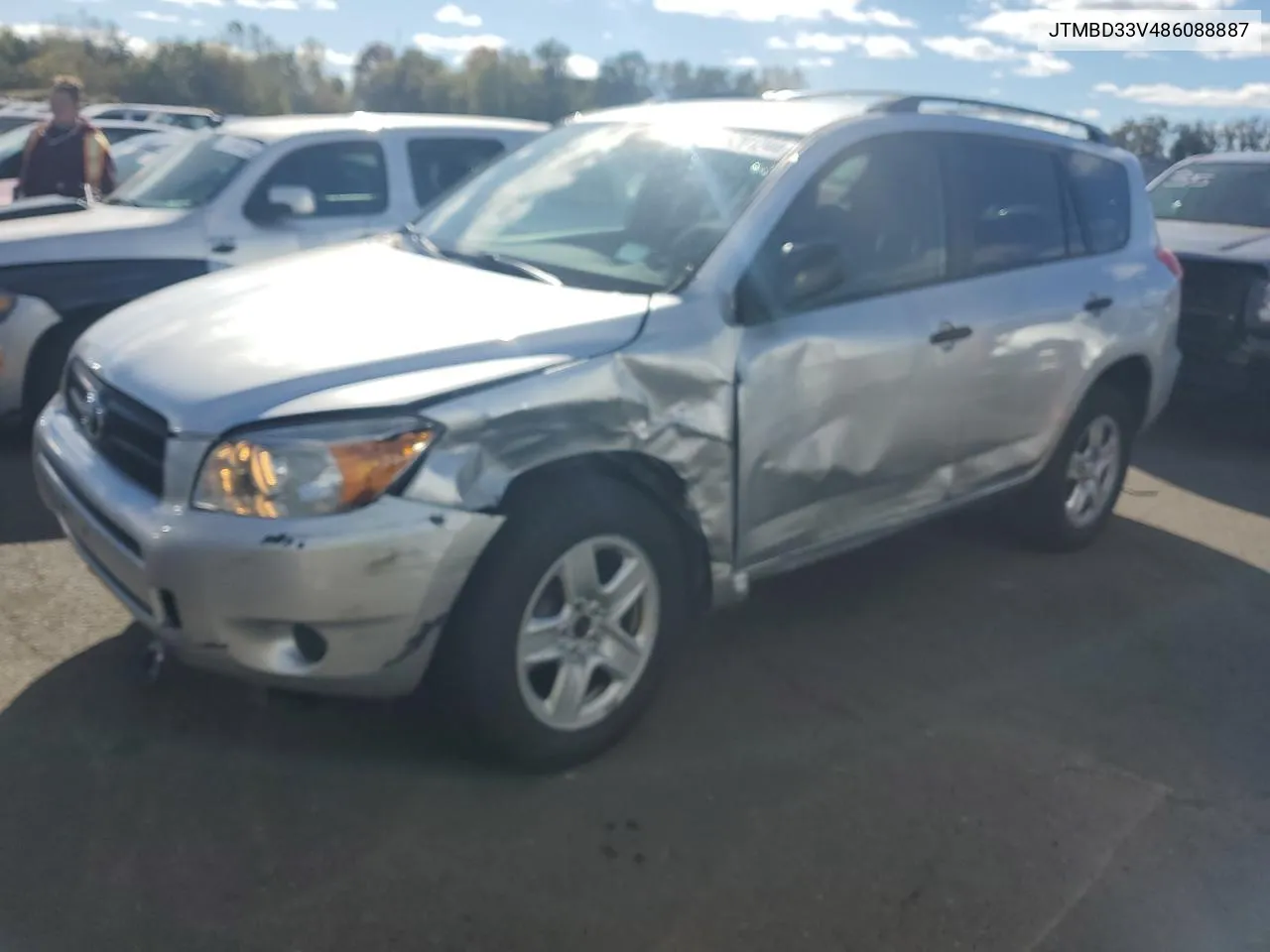 2008 Toyota Rav4 VIN: JTMBD33V486088887 Lot: 76281244