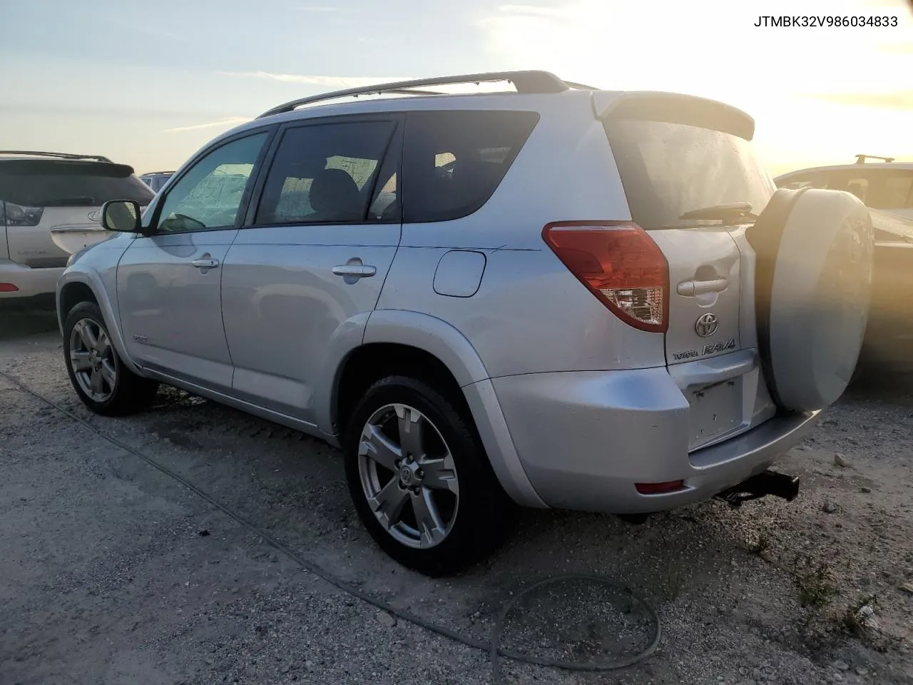 2008 Toyota Rav4 Sport VIN: JTMBK32V986034833 Lot: 76336264