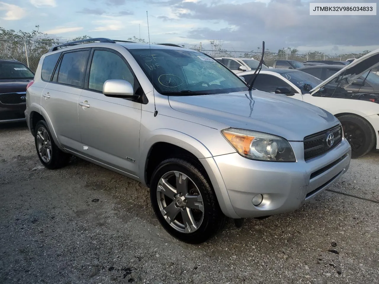 2008 Toyota Rav4 Sport VIN: JTMBK32V986034833 Lot: 76336264