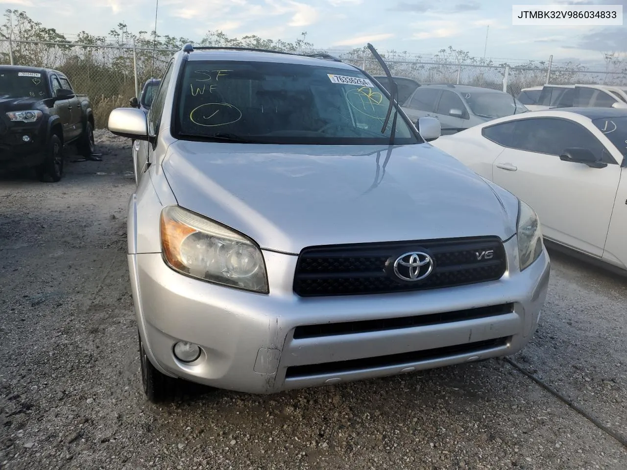 2008 Toyota Rav4 Sport VIN: JTMBK32V986034833 Lot: 76336264