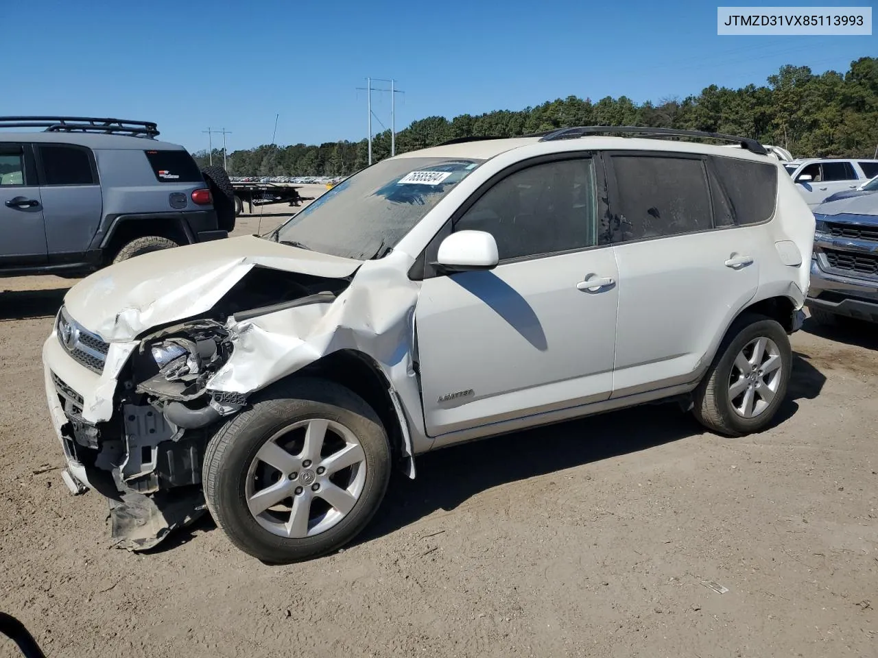 2008 Toyota Rav4 Limited VIN: JTMZD31VX85113993 Lot: 76585504