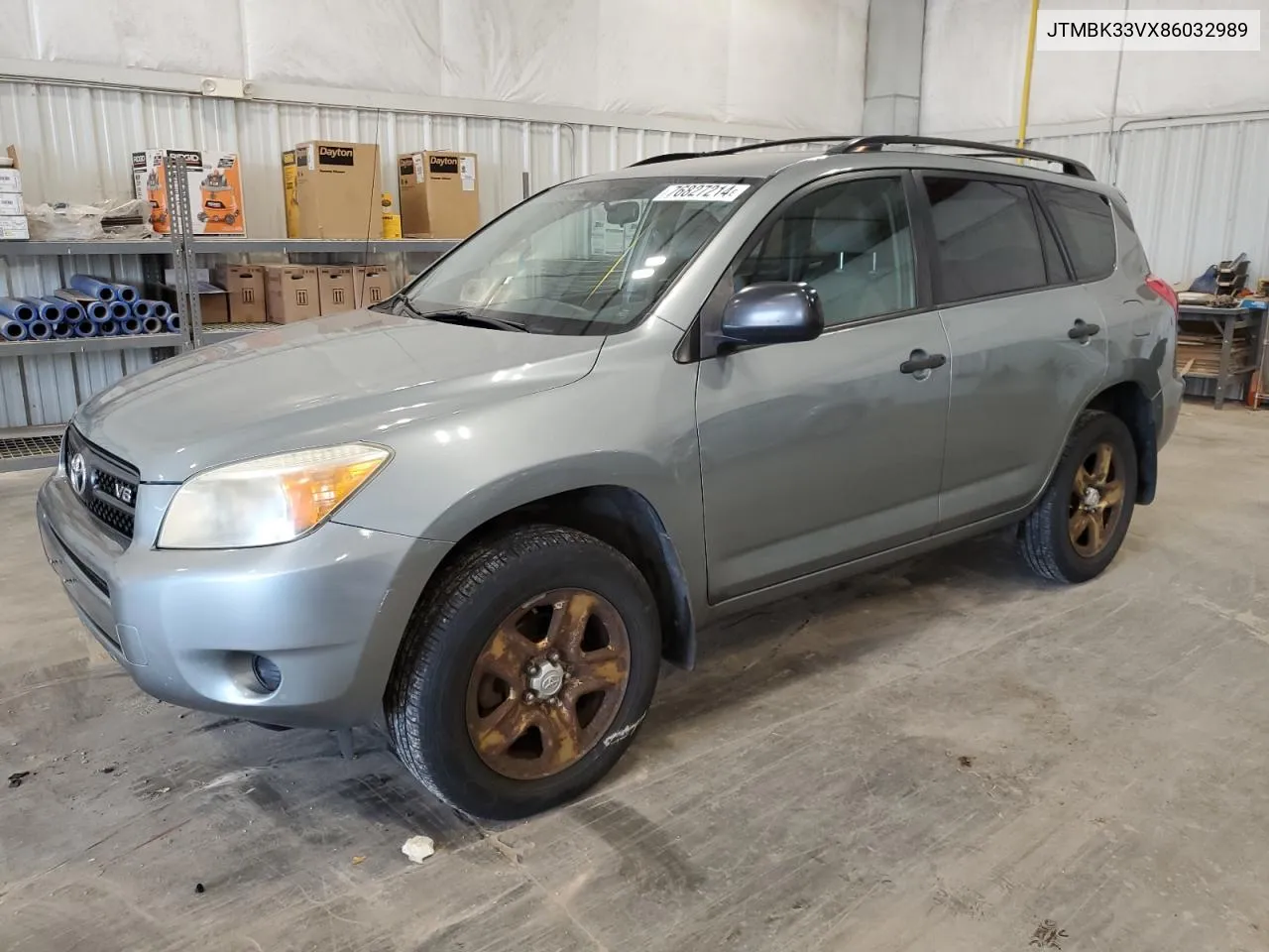 2008 Toyota Rav4 VIN: JTMBK33VX86032989 Lot: 76827214