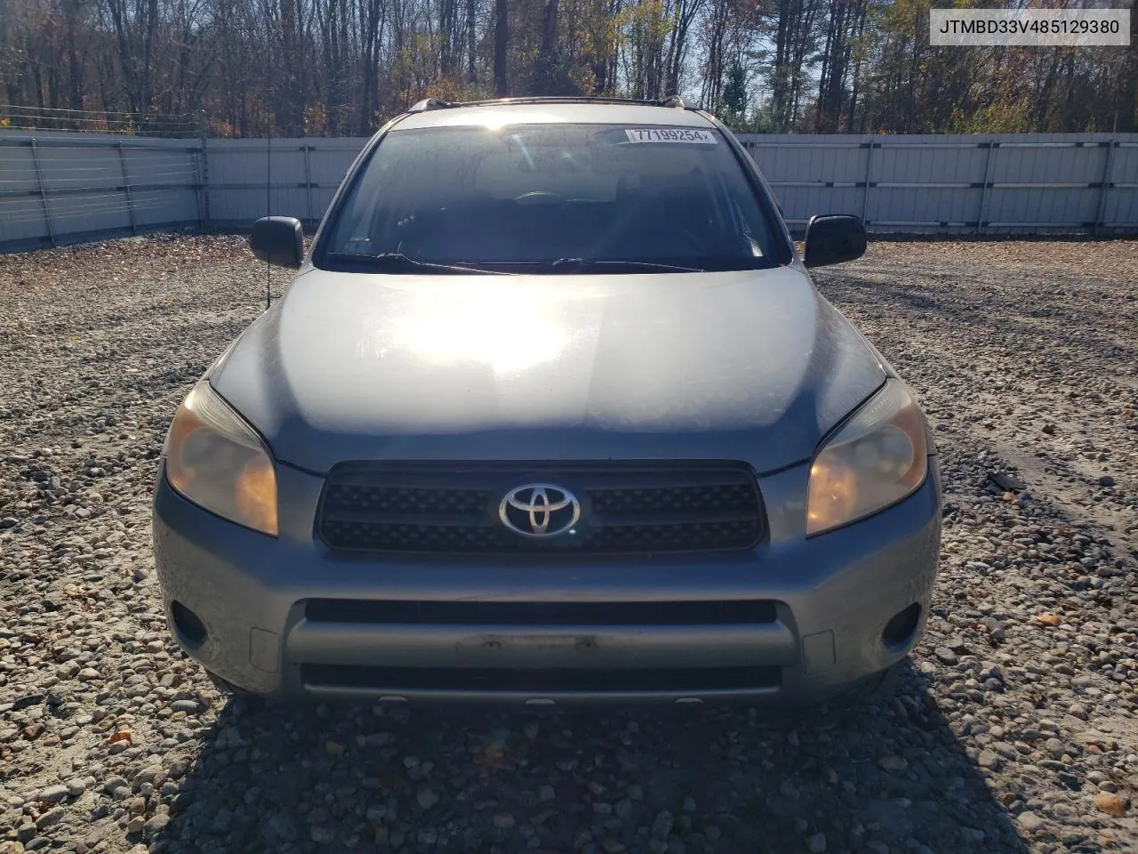 2008 Toyota Rav4 VIN: JTMBD33V485129380 Lot: 77199254