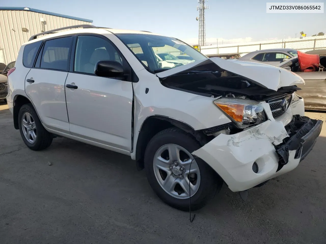 2008 Toyota Rav4 VIN: JTMZD33V086065542 Lot: 77384594