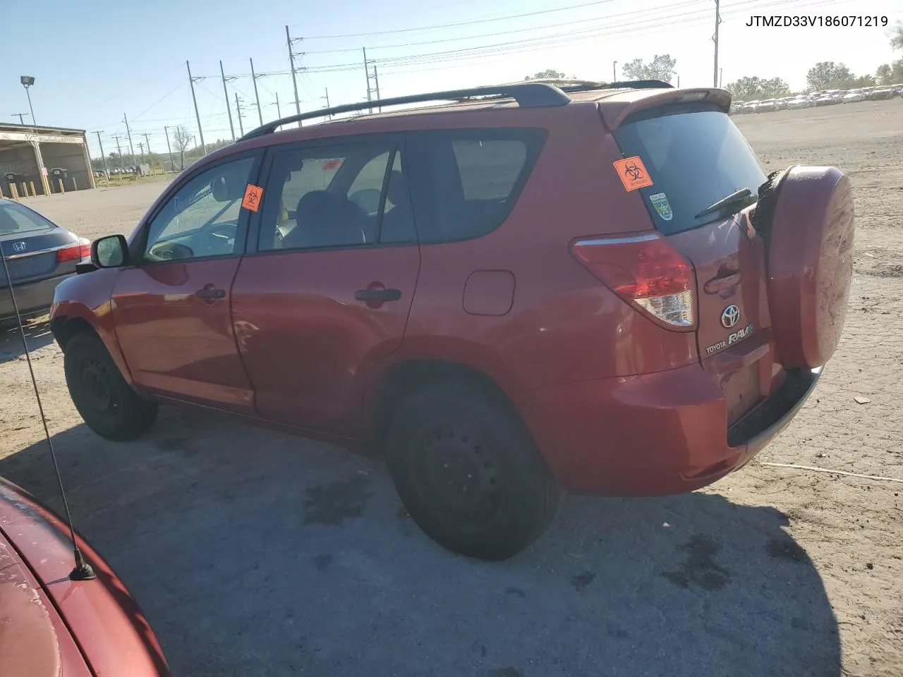 2008 Toyota Rav4 VIN: JTMZD33V186071219 Lot: 77463534