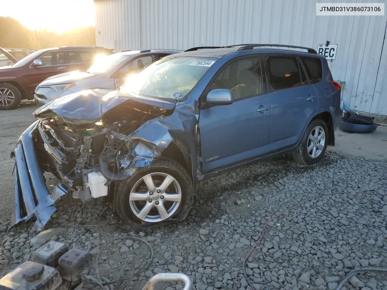 2008 Toyota Rav4 Limited VIN: JTMBD31V386073106 Lot: 77682594