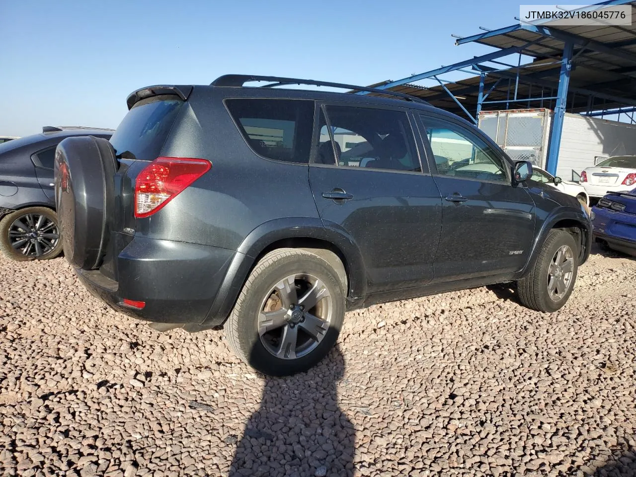 2008 Toyota Rav4 Sport VIN: JTMBK32V186045776 Lot: 77705254