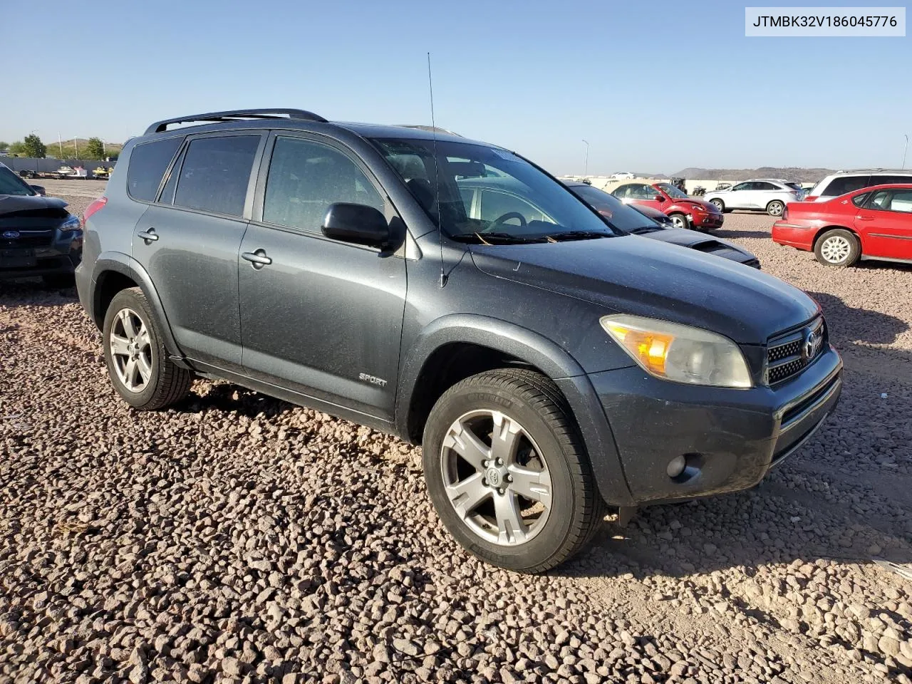 2008 Toyota Rav4 Sport VIN: JTMBK32V186045776 Lot: 77705254