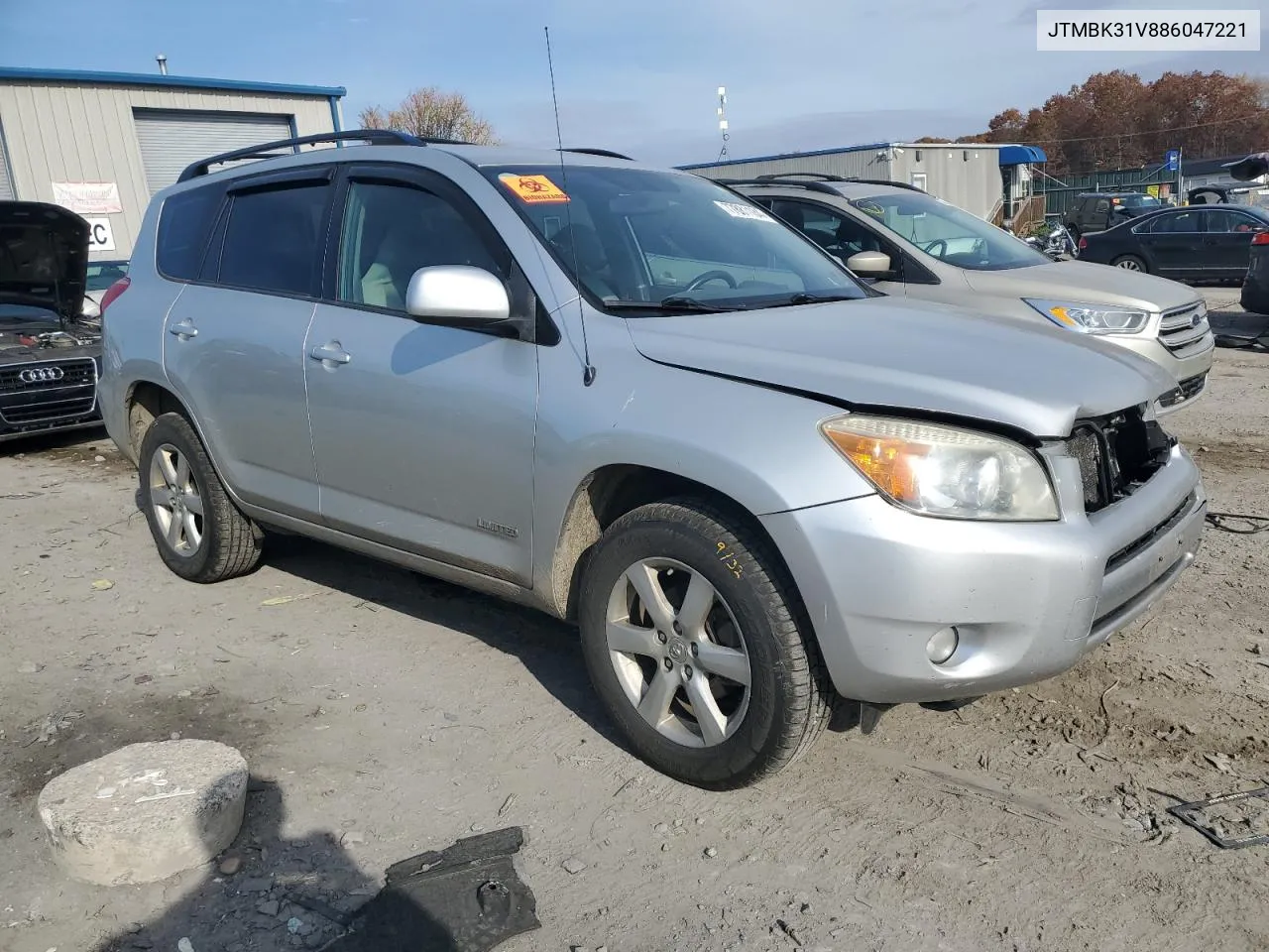 2008 Toyota Rav4 Limited VIN: JTMBK31V886047221 Lot: 77881184