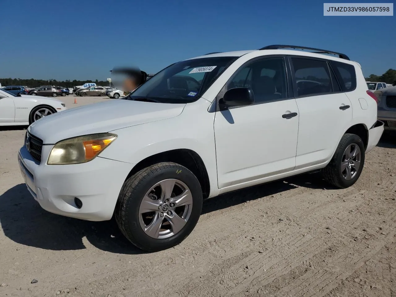 2008 Toyota Rav4 VIN: JTMZD33V986057598 Lot: 77905074