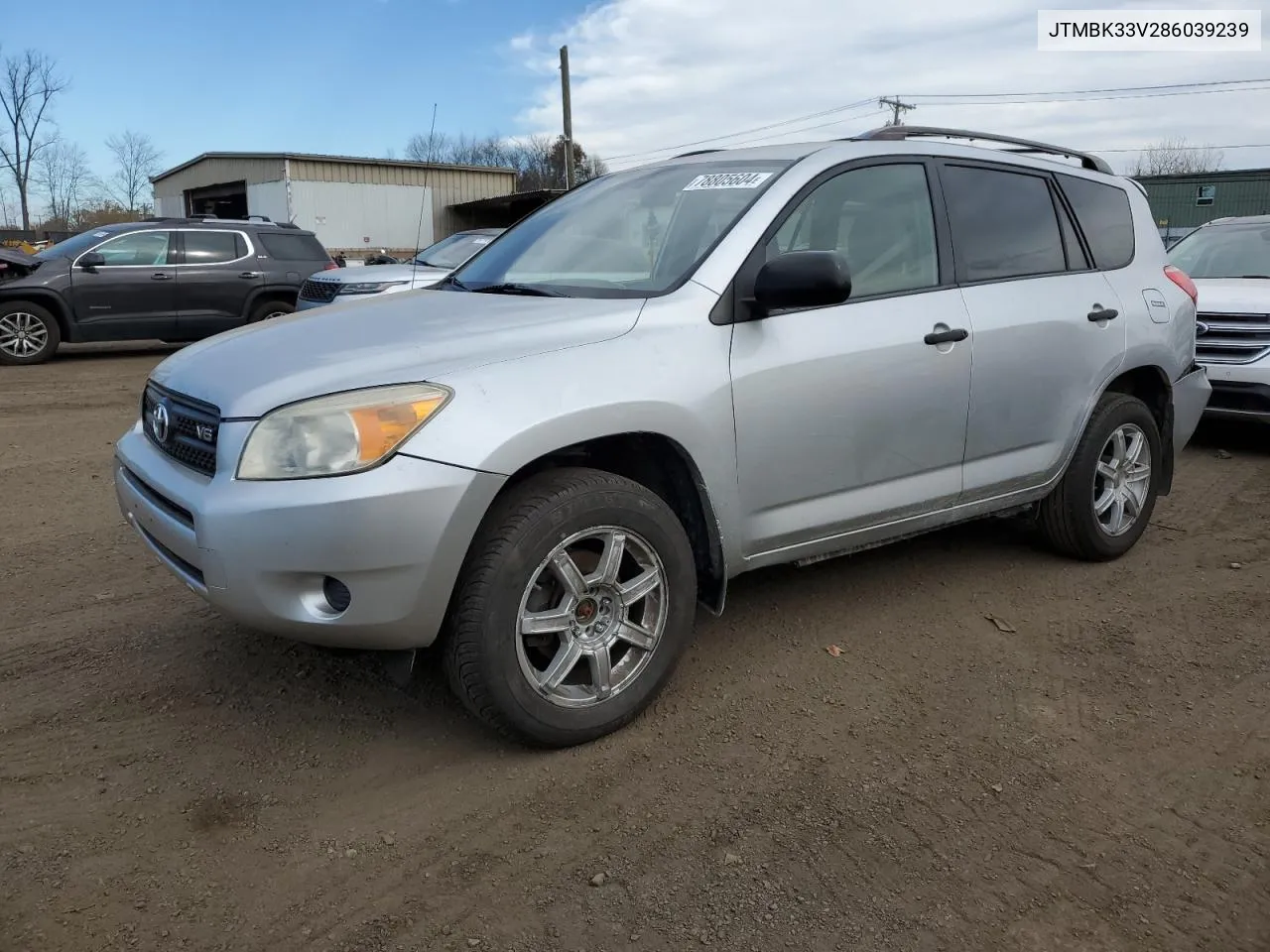 2008 Toyota Rav4 VIN: JTMBK33V286039239 Lot: 78805604