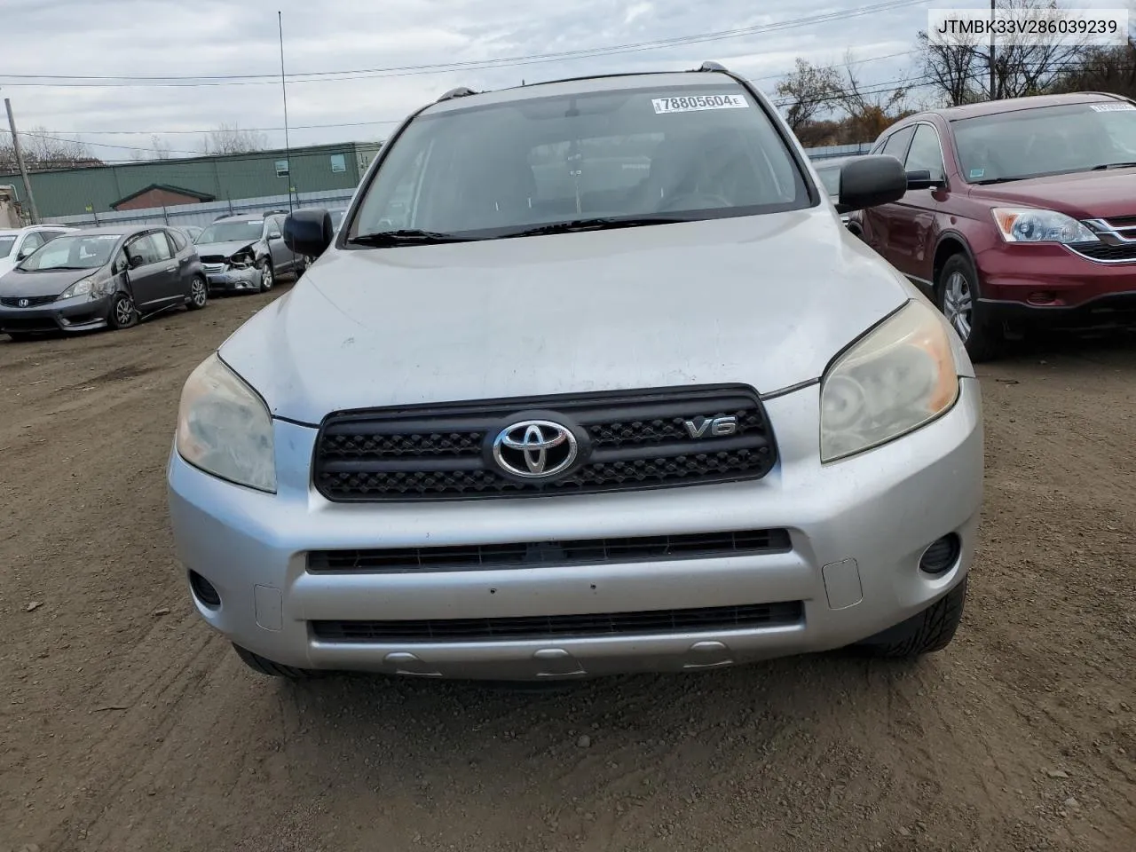 2008 Toyota Rav4 VIN: JTMBK33V286039239 Lot: 78805604