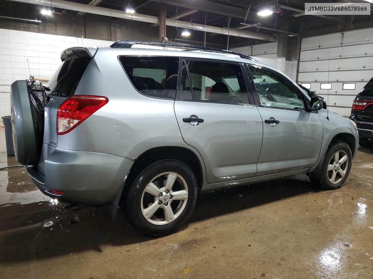 2008 Toyota Rav4 VIN: JTMBD33V686078569 Lot: 78813064