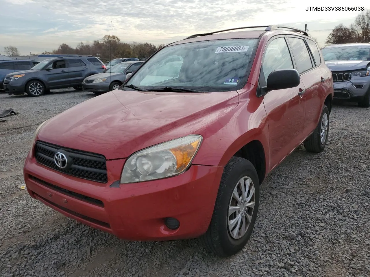 2008 Toyota Rav4 VIN: JTMBD33V386066038 Lot: 78838804