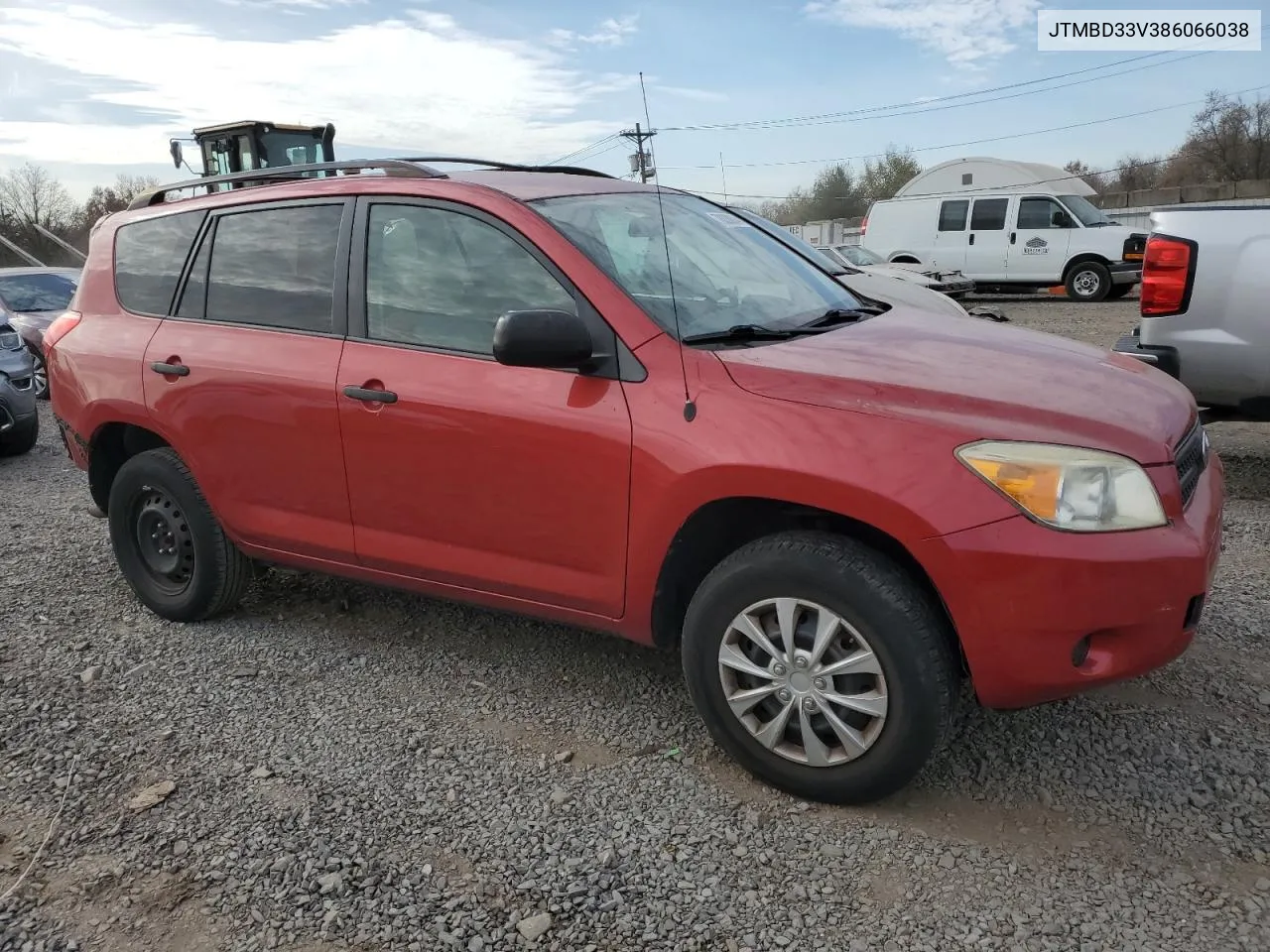 2008 Toyota Rav4 VIN: JTMBD33V386066038 Lot: 78838804