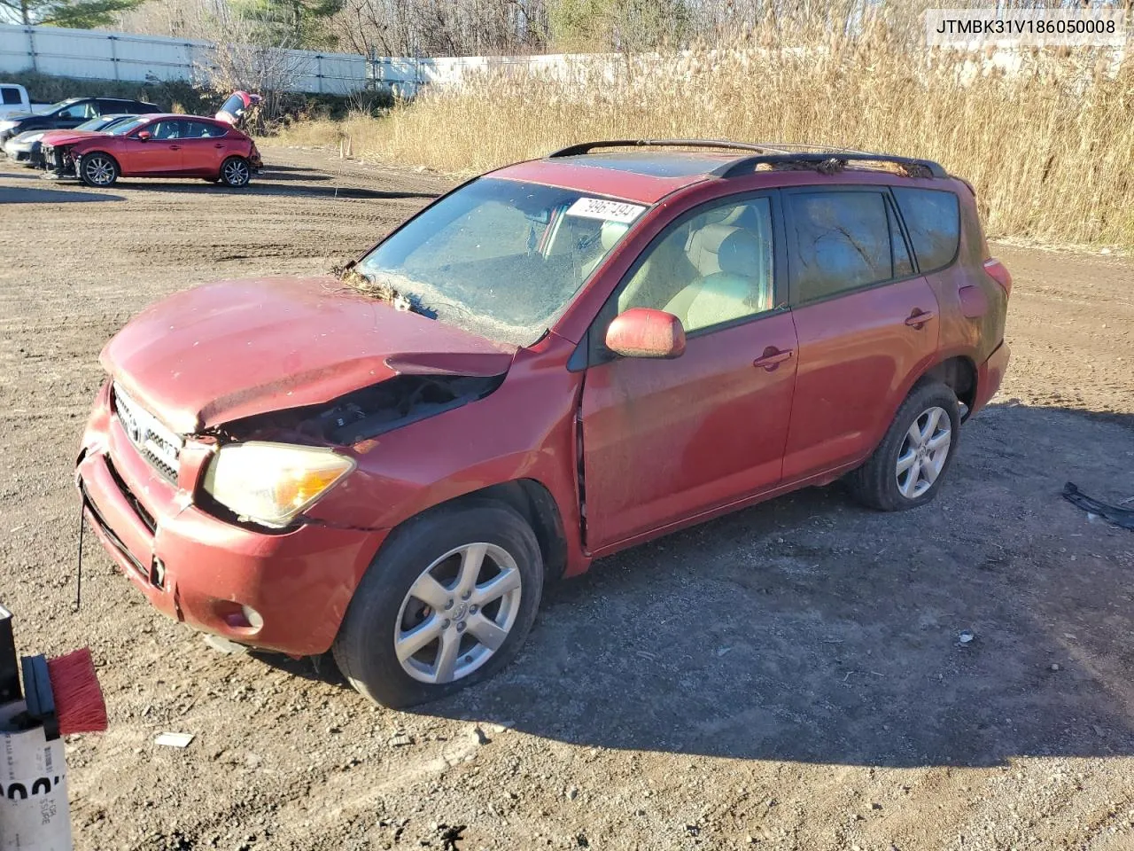 2008 Toyota Rav4 Limited VIN: JTMBK31V186050008 Lot: 79967494