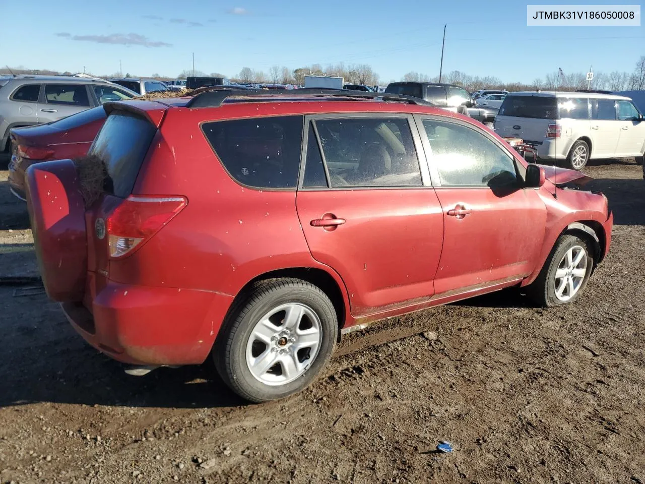 2008 Toyota Rav4 Limited VIN: JTMBK31V186050008 Lot: 79967494