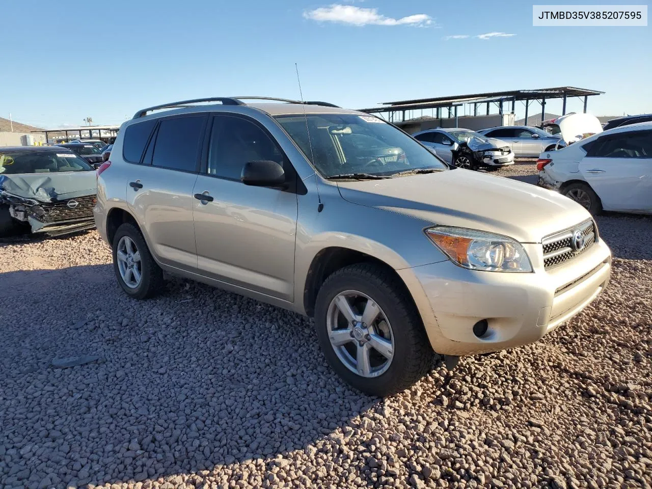 2008 Toyota Rav4 VIN: JTMBD35V385207595 Lot: 80019494