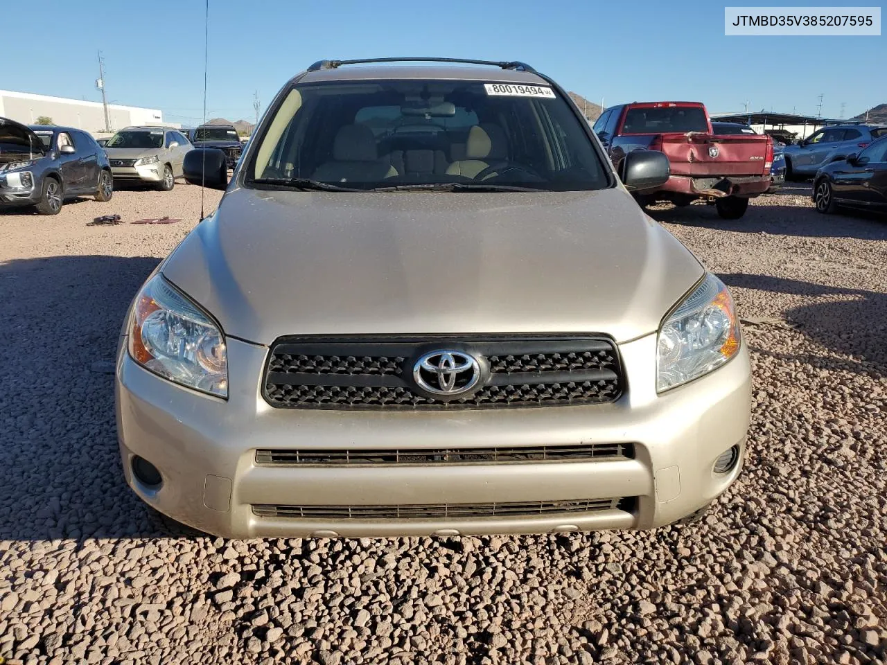 2008 Toyota Rav4 VIN: JTMBD35V385207595 Lot: 80019494