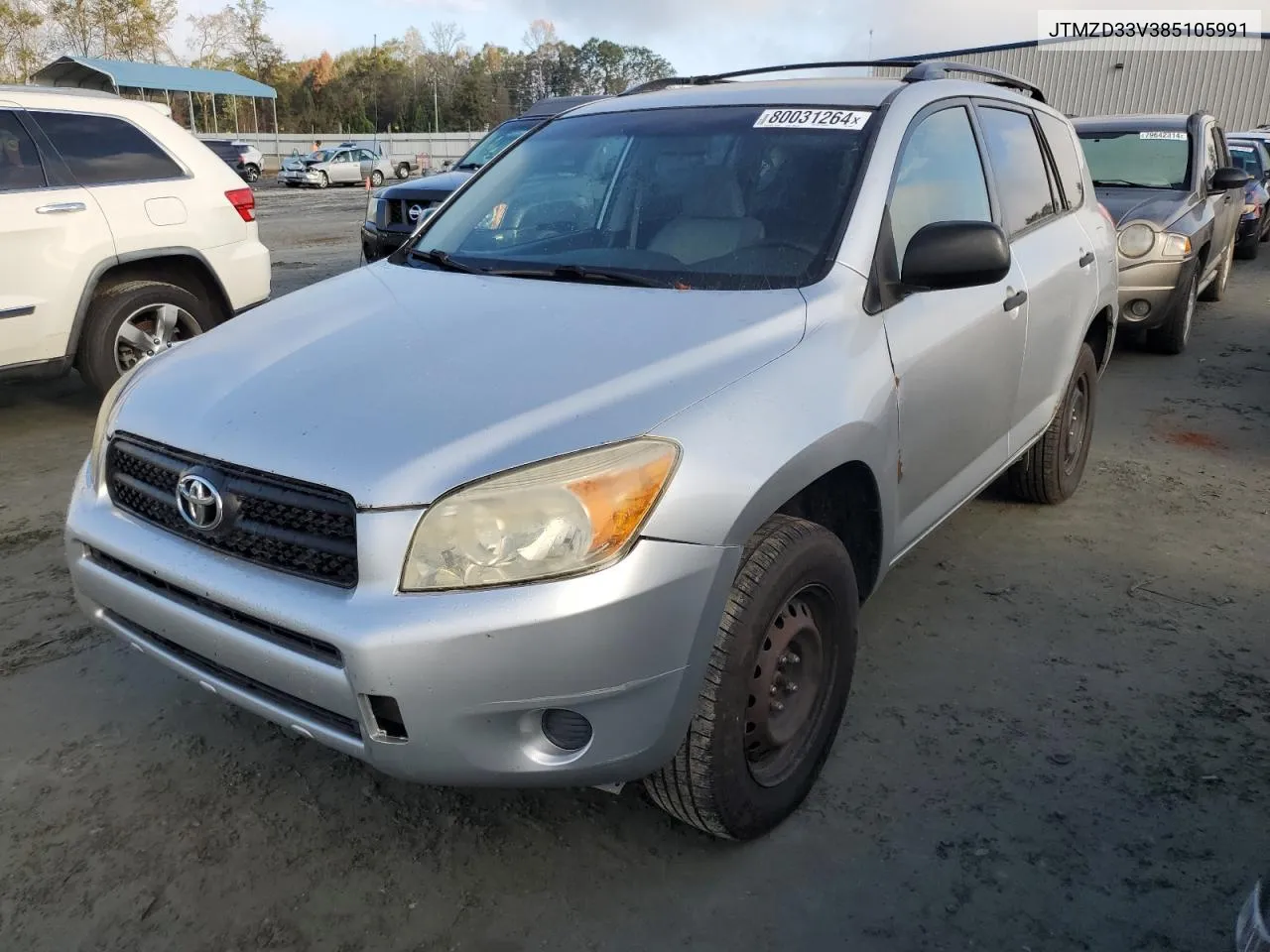 2008 Toyota Rav4 VIN: JTMZD33V385105991 Lot: 80031264