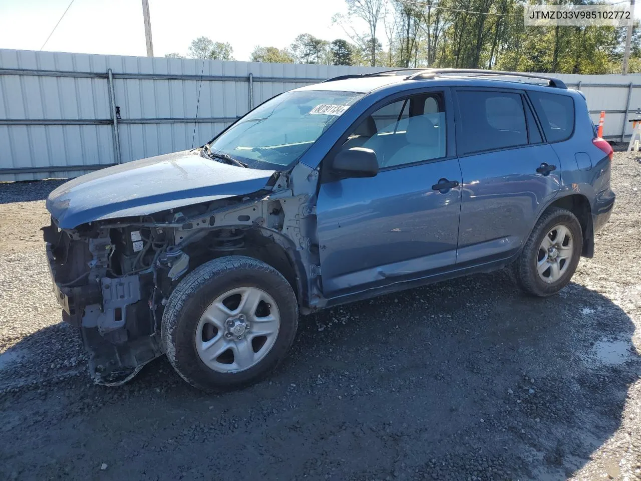 2008 Toyota Rav4 VIN: JTMZD33V985102772 Lot: 80191134