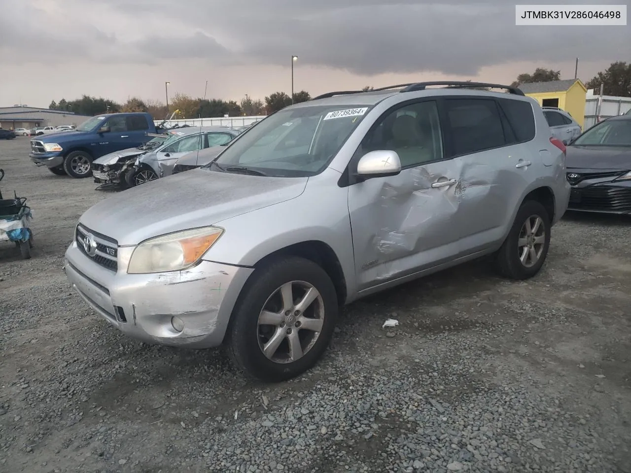 2008 Toyota Rav4 Limited VIN: JTMBK31V286046498 Lot: 80739364