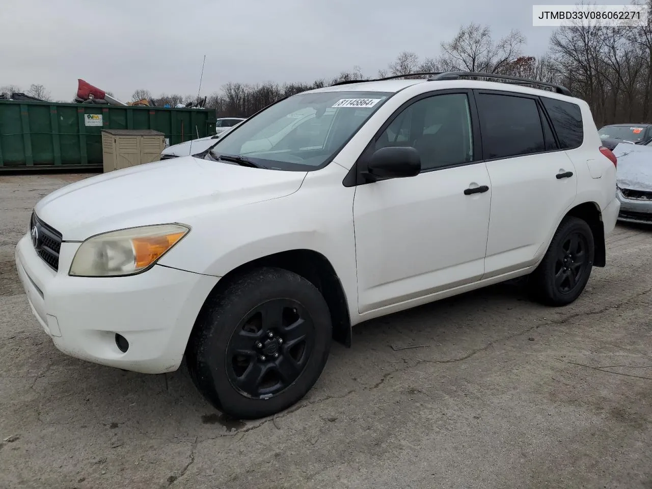 2008 Toyota Rav4 VIN: JTMBD33V086062271 Lot: 81145864