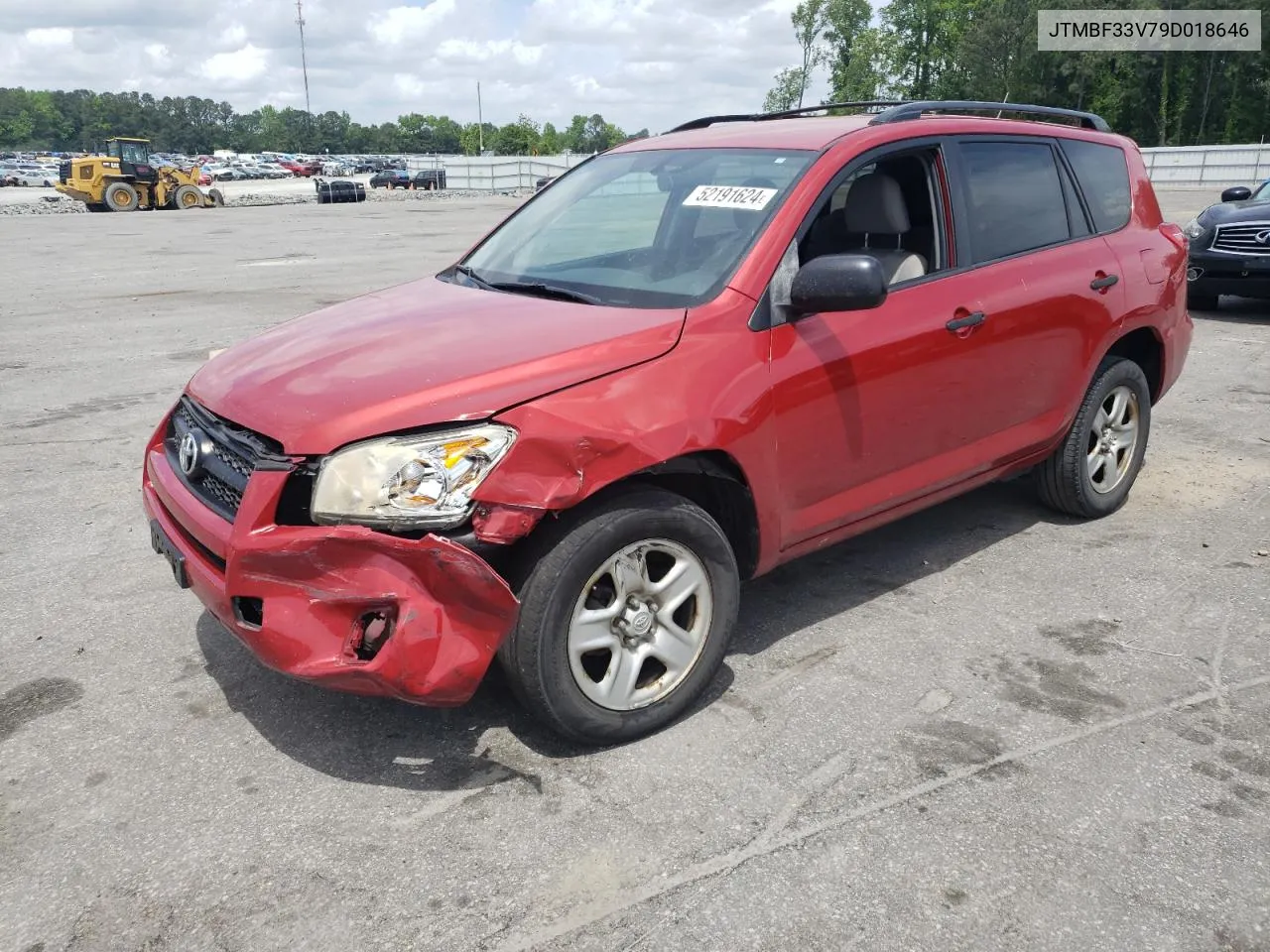 2009 Toyota Rav4 VIN: JTMBF33V79D018646 Lot: 52191624