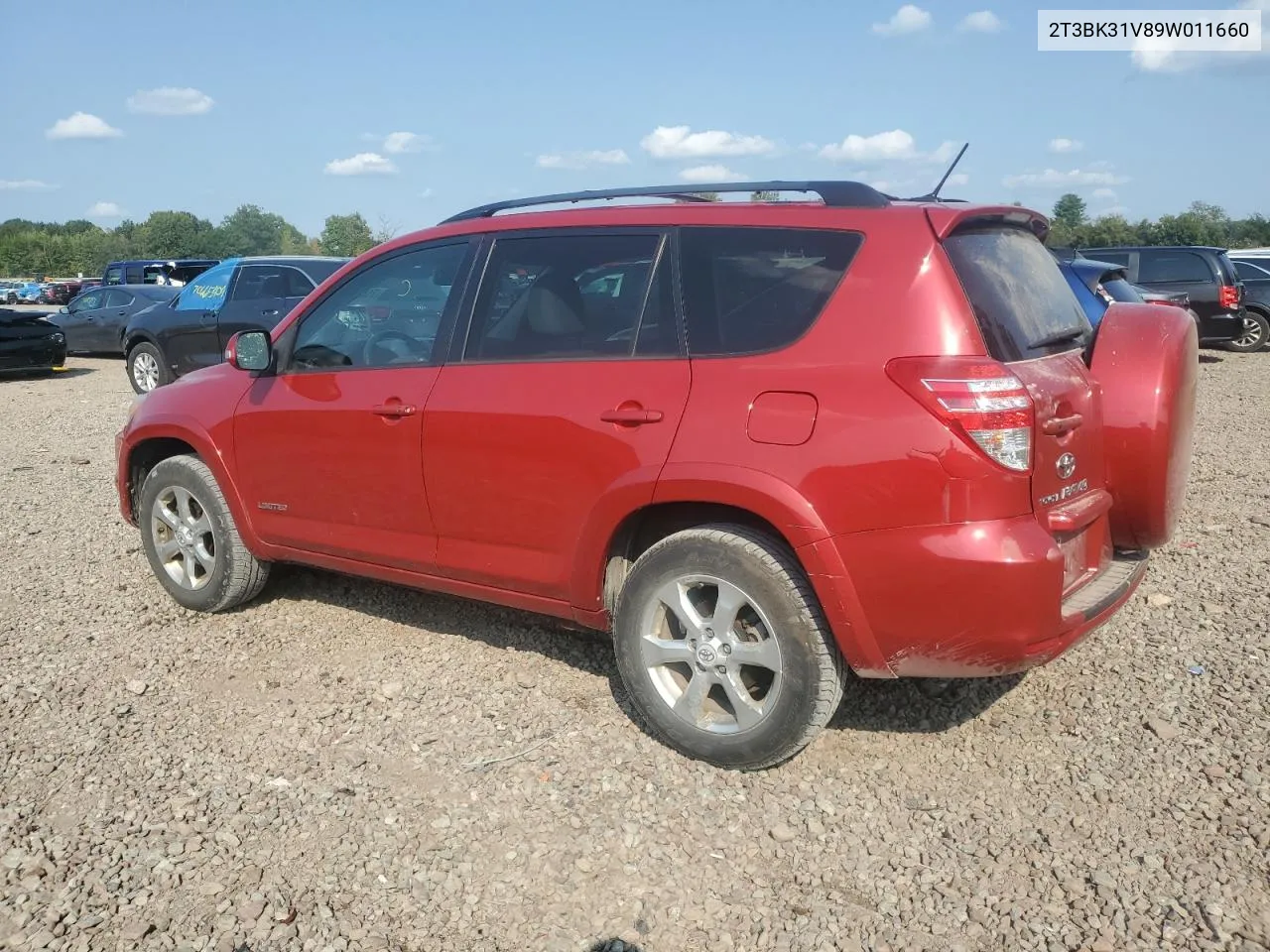 2009 Toyota Rav4 Limited VIN: 2T3BK31V89W011660 Lot: 71405454